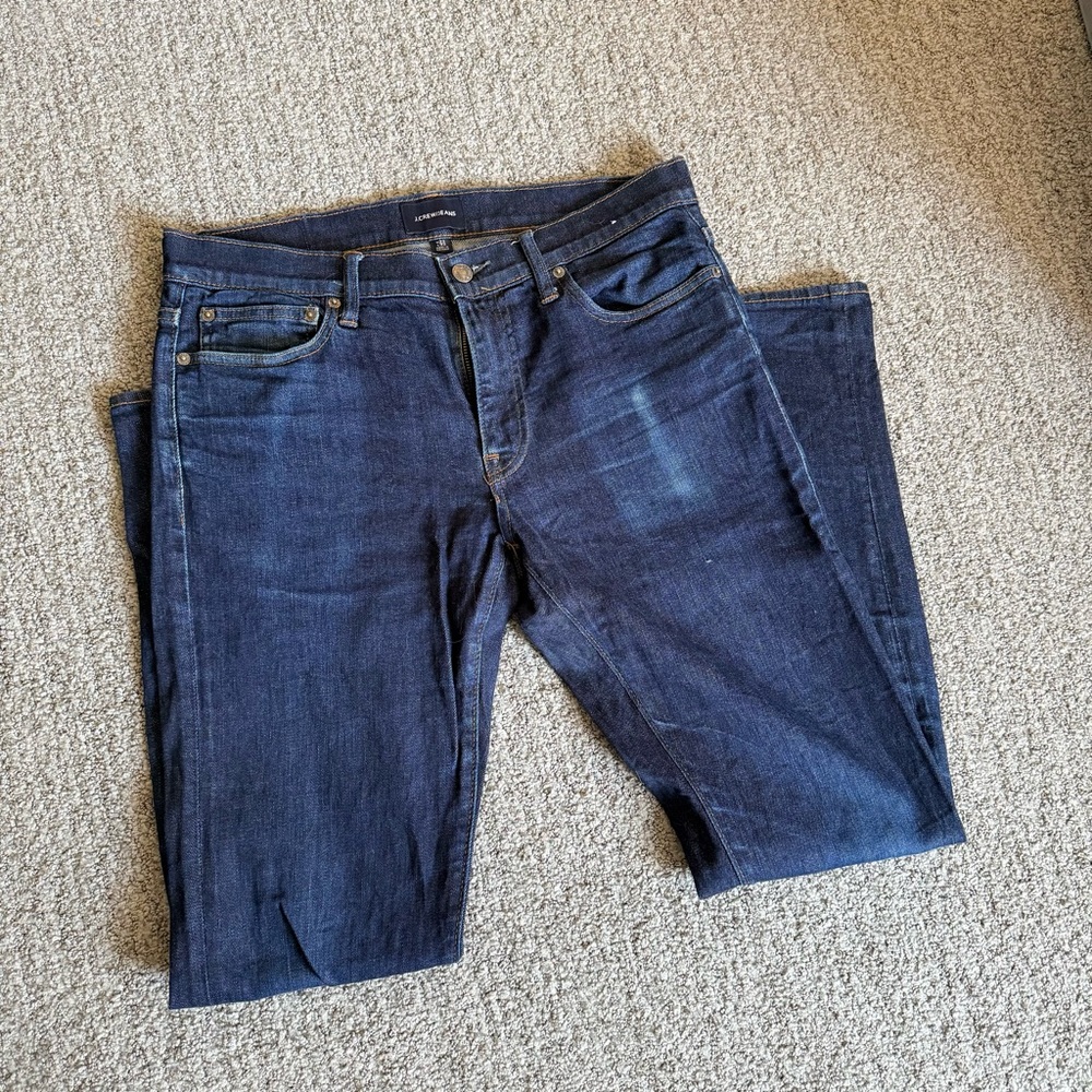 J. Crew Dark Indigo Kurabo Japanese Denim Slim Jeans